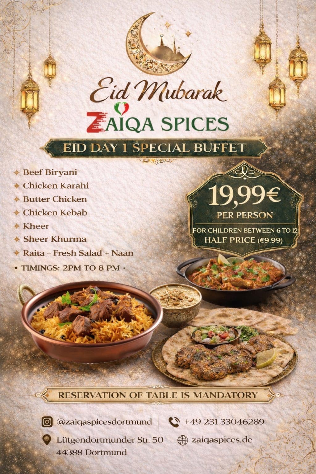 Eid Mubarak Sonderangebot — Tag 1
