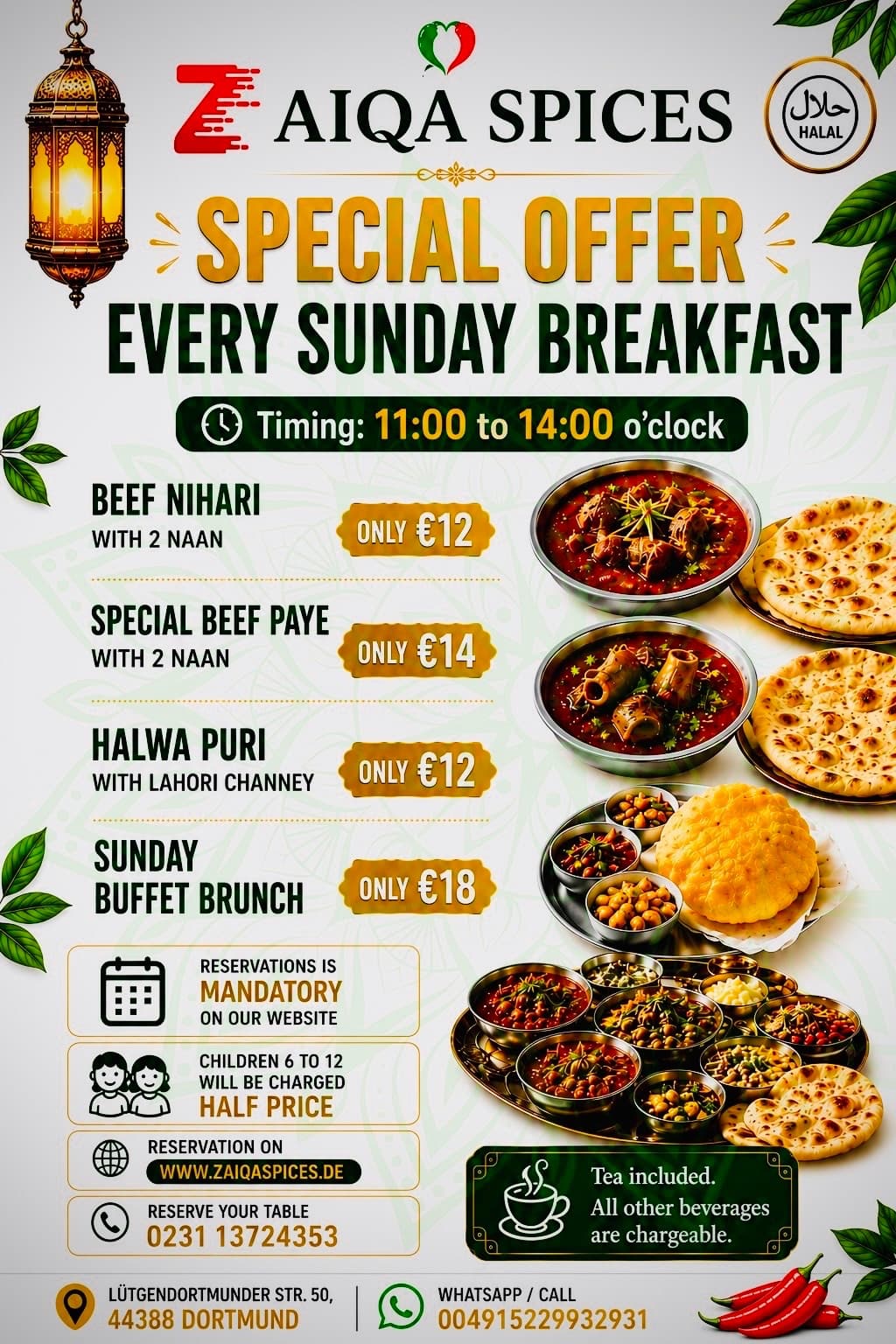 Sonntagsbrunch Buffet — Menü 1