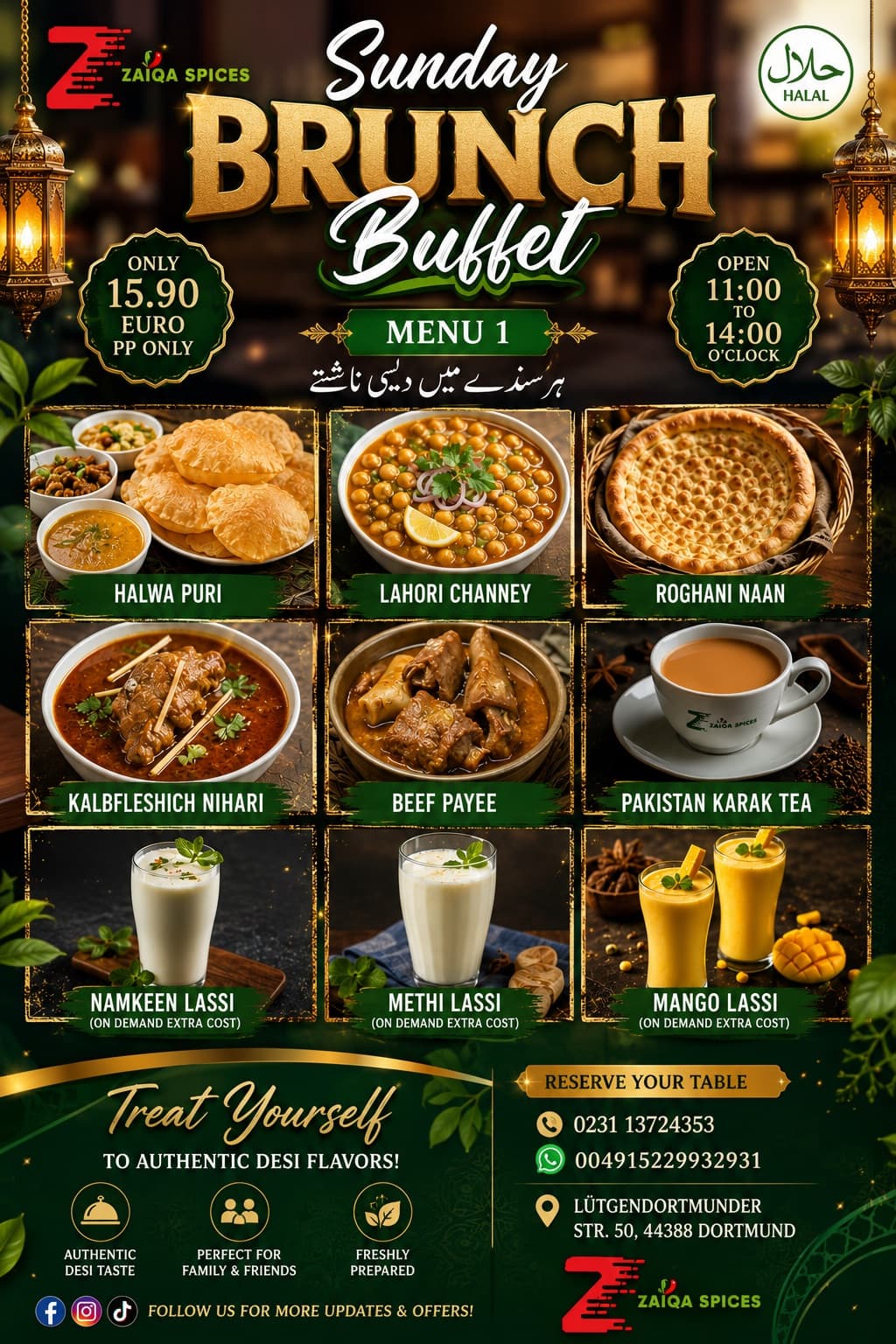 Sonntagsbrunch Buffet — Menü 1