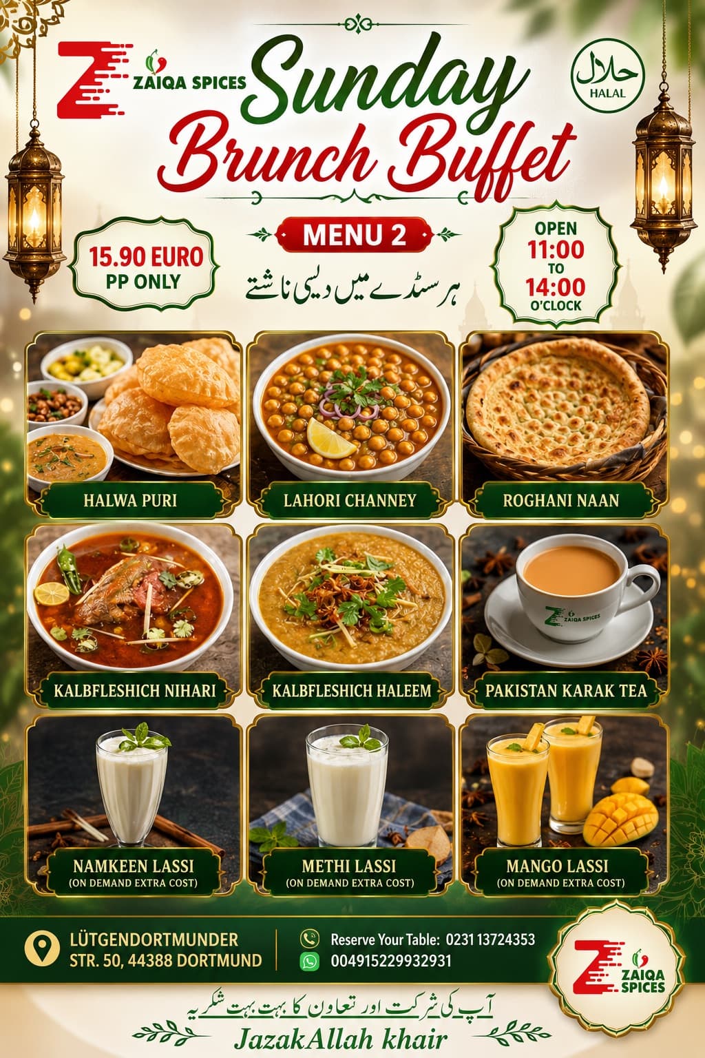 Sonntagsbrunch Buffet — Menü 3