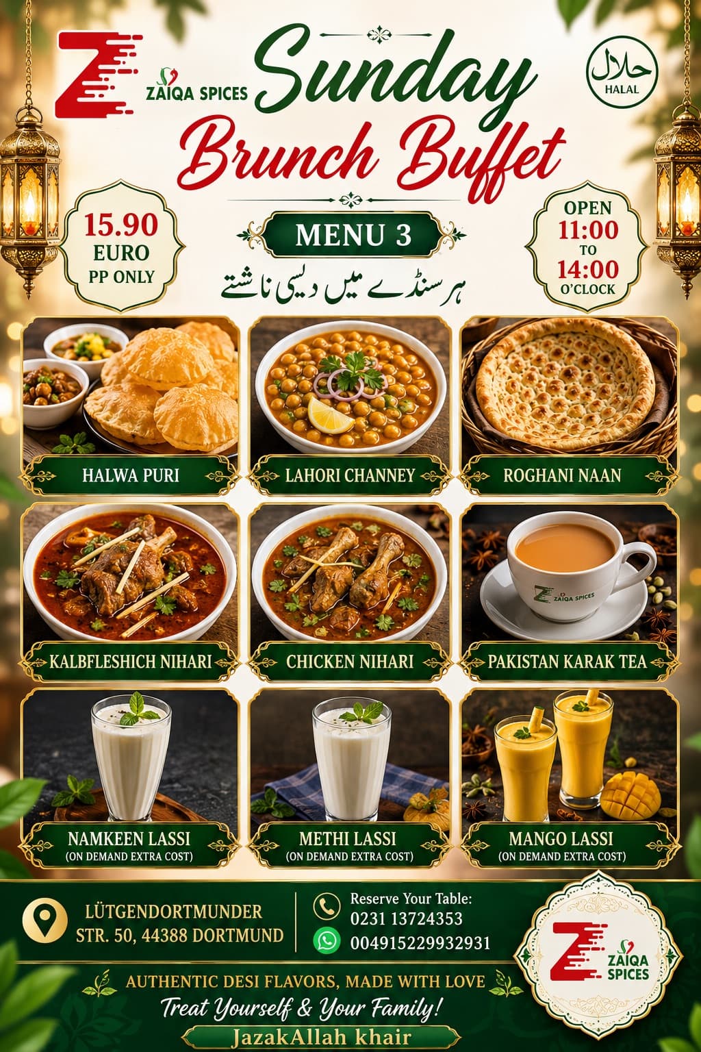 Sonntagsbrunch Buffet — Menü 4